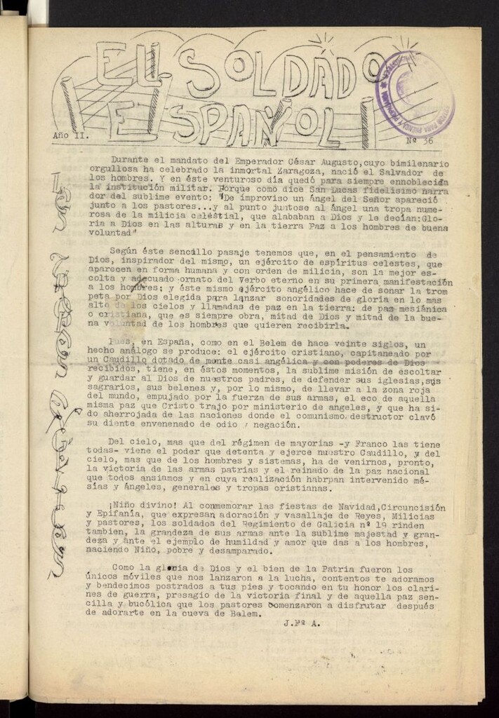 Miniatura de Soldado español del ¿3 de enero? de 1938