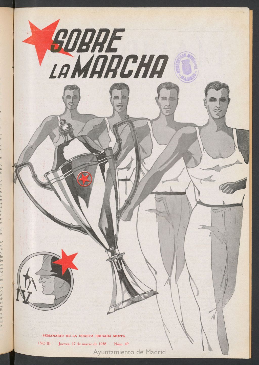 Miniatura de Sobre la marcha : semanario de la Columna Romero del 17 de marzo de 1938
