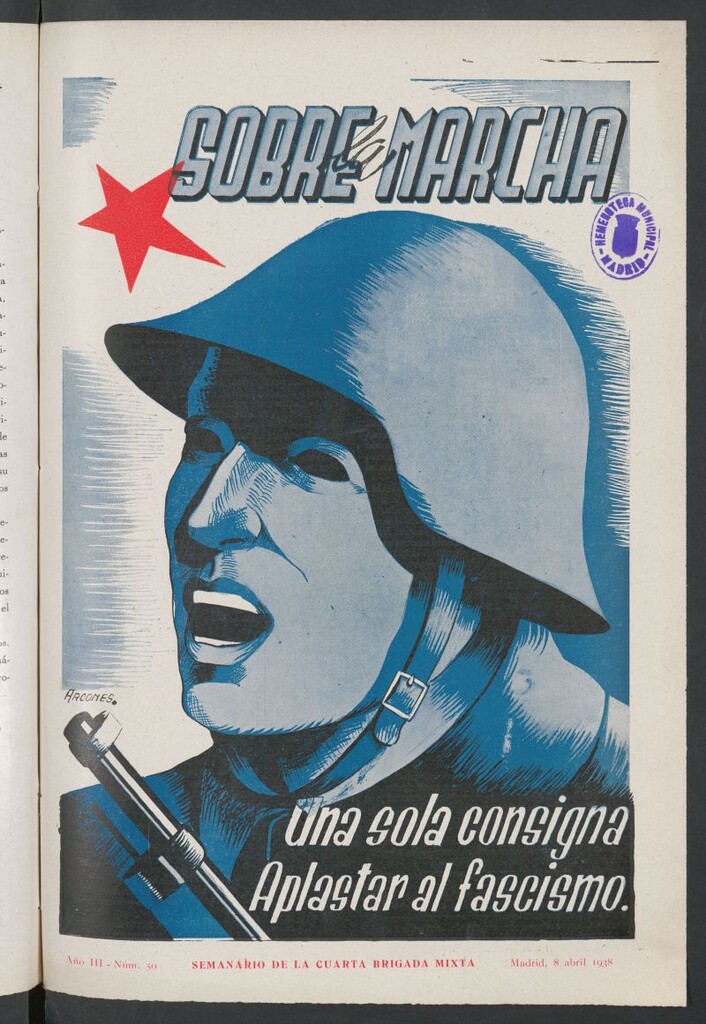 Miniatura de Sobre la marcha : semanario de la Columna Romero del 8 de abril de 1938
