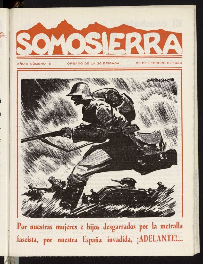 Miniatura de Somosierra : órgano de la 26 brigada del 25 de febrero de 1938