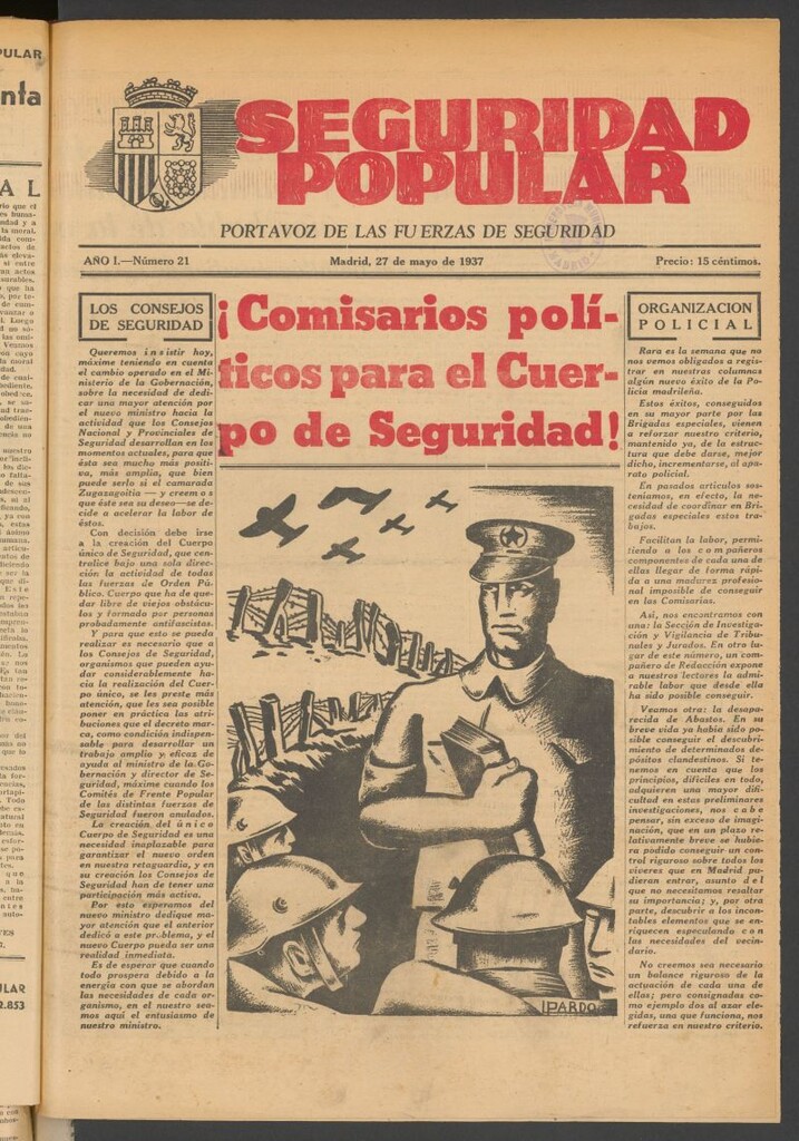 Miniatura de Seguridad popular : portavoz de las Fuerzas de Seguridad del 27 de mayo de 1937