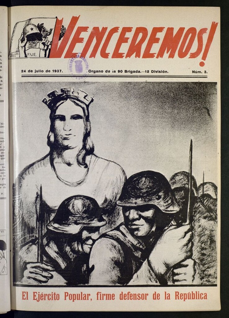 Miniatura de ¡Venceremos! : órgano de la 90 Brigada, 12 División del 24 de julio de 1937