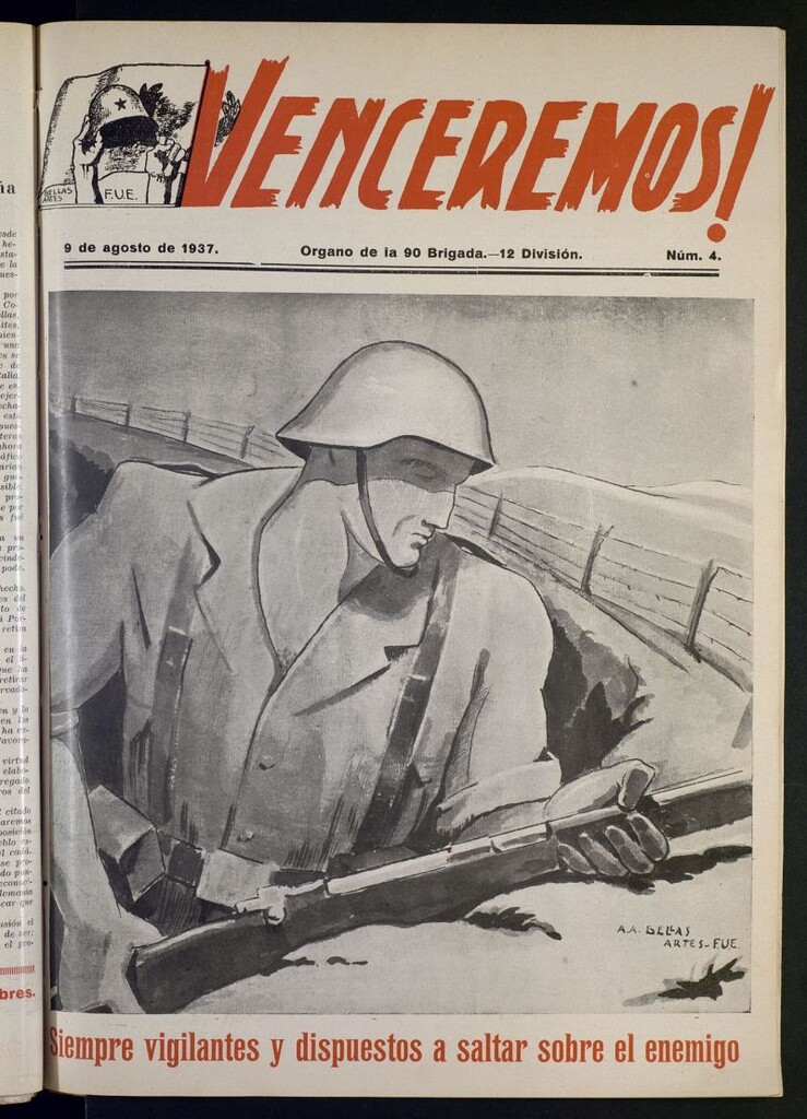 Miniatura de ¡Venceremos! : órgano de la 90 Brigada, 12 División del 9 de agosto de 1937