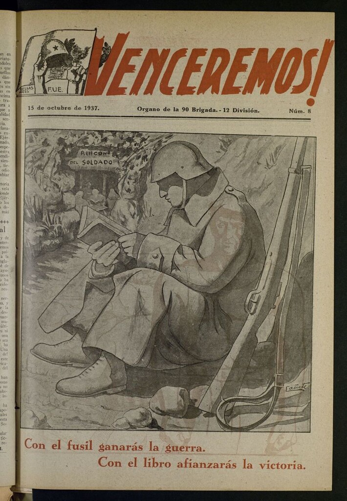 Miniatura de ¡Venceremos! : órgano de la 90 Brigada, 12 División del 15 de octubre de 1937