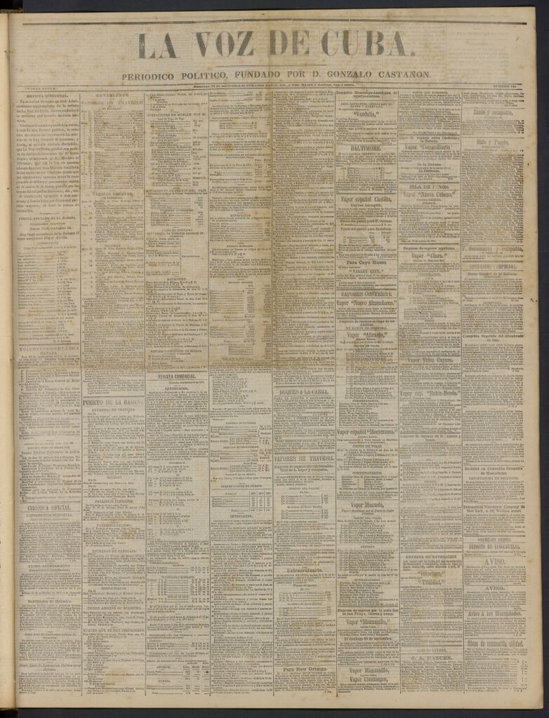 Miniatura de La Voz de Cuba: diario conservador del 30 de noviembre de 1873, nº 285