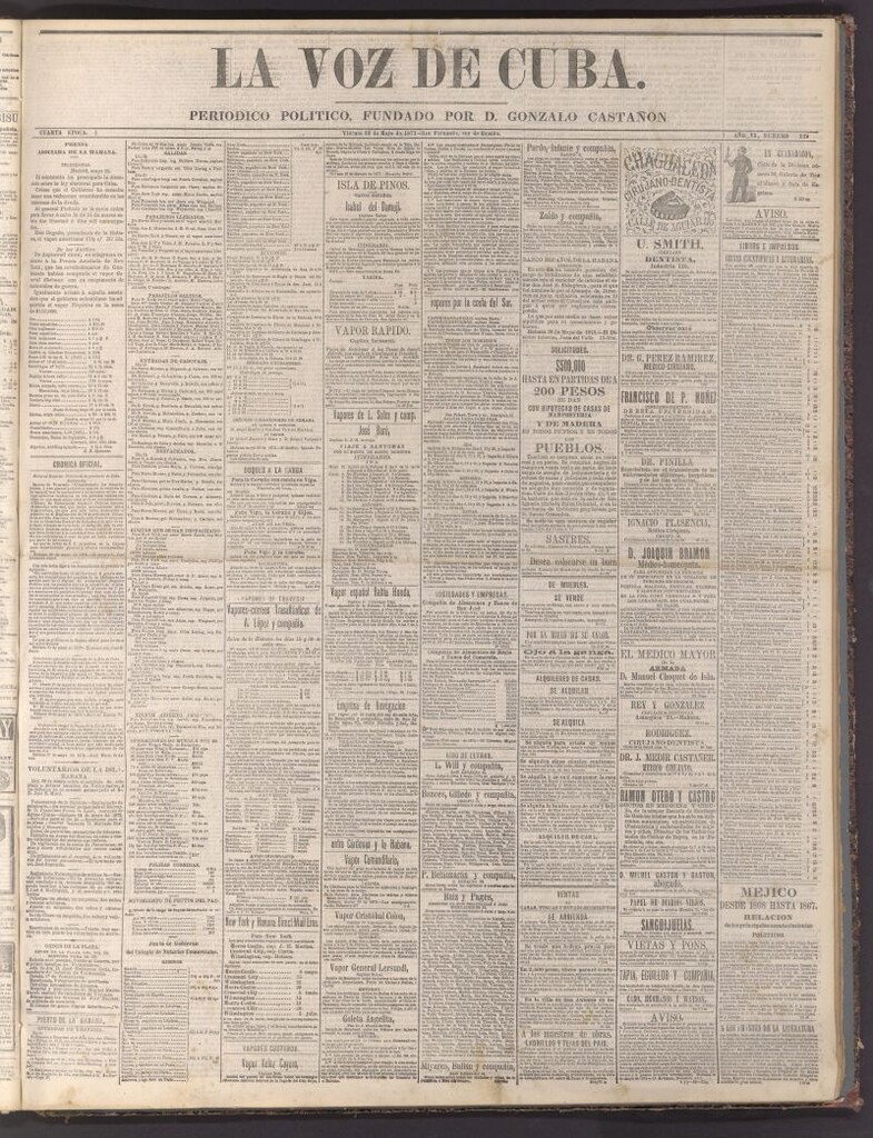Miniatura de La Voz de Cuba: diario conservador del 30 de mayo de 1873