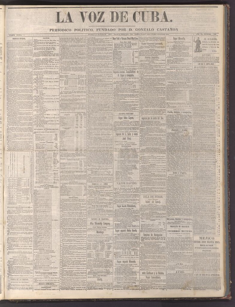 Miniatura de La Voz de Cuba: diario conservador del 1 de junio de 1873