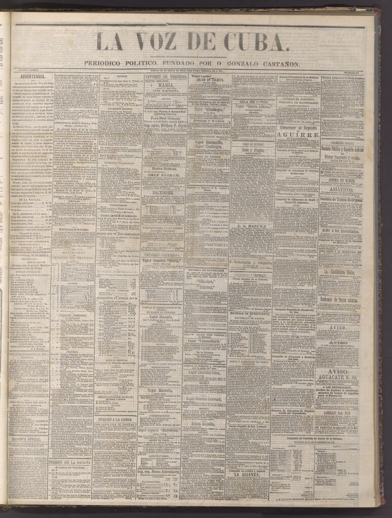 Miniatura de La Voz de Cuba: diario conservador del 31 de enero de 1874