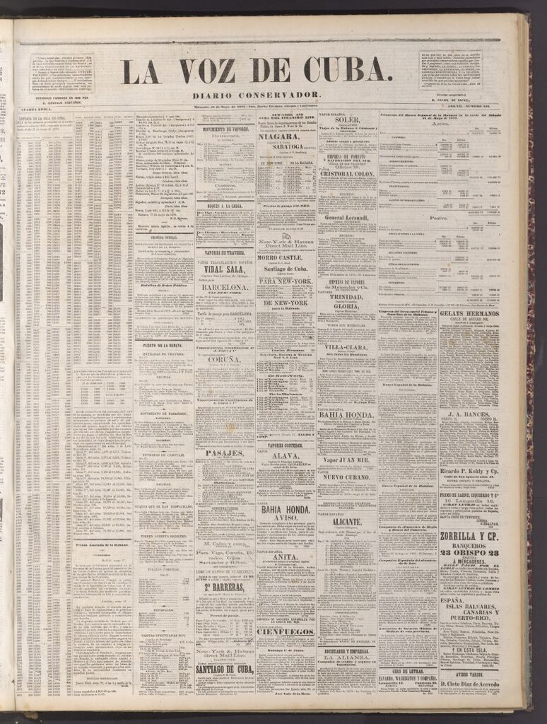 Miniatura de La Voz de Cuba: diario conservador del 28 de mayo de 1879