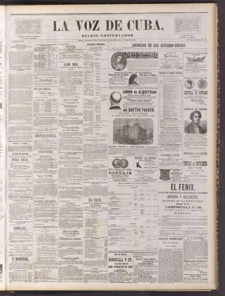 Miniatura de La Voz de Cuba: diario conservador del 7 de junio de 1879
