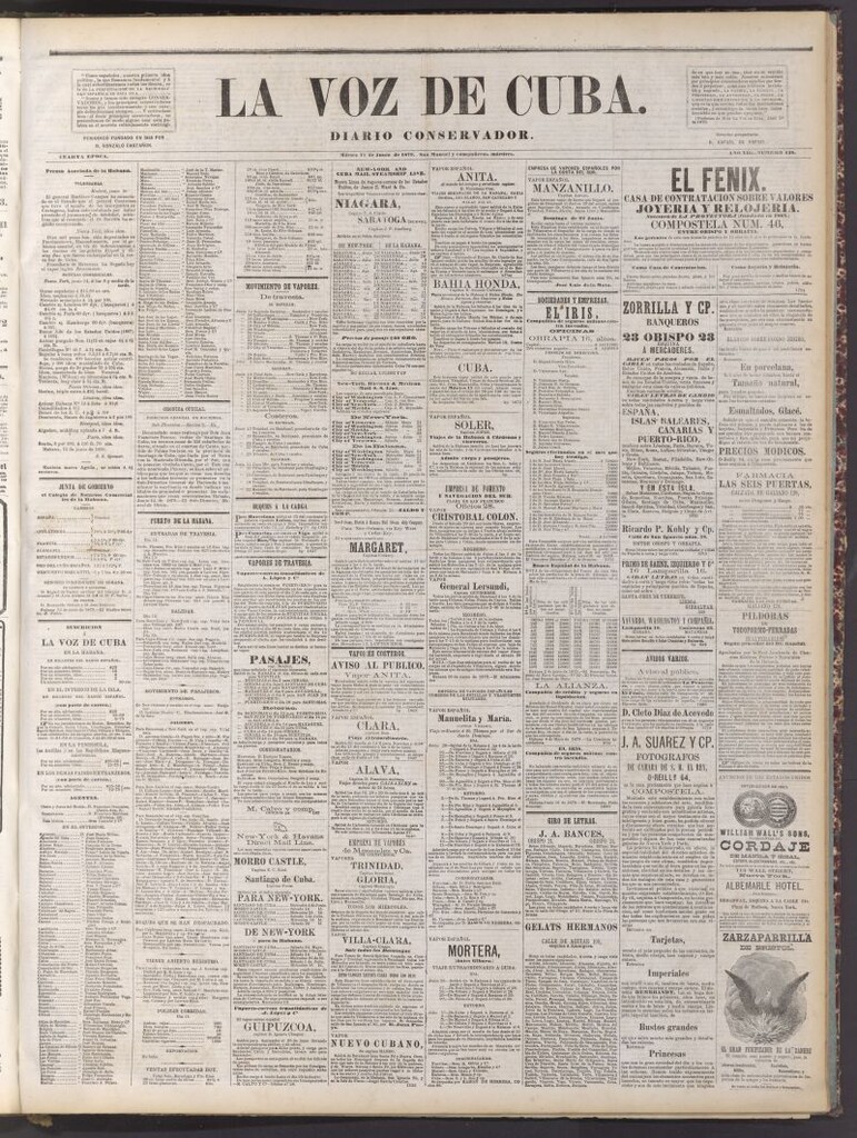 Miniatura de La Voz de Cuba: diario conservador del 17 de junio de 1879