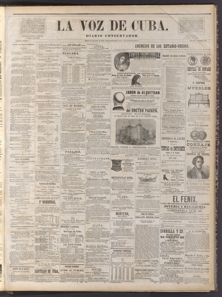 Miniatura de La Voz de Cuba: diario conservador del 21 de junio de 1879