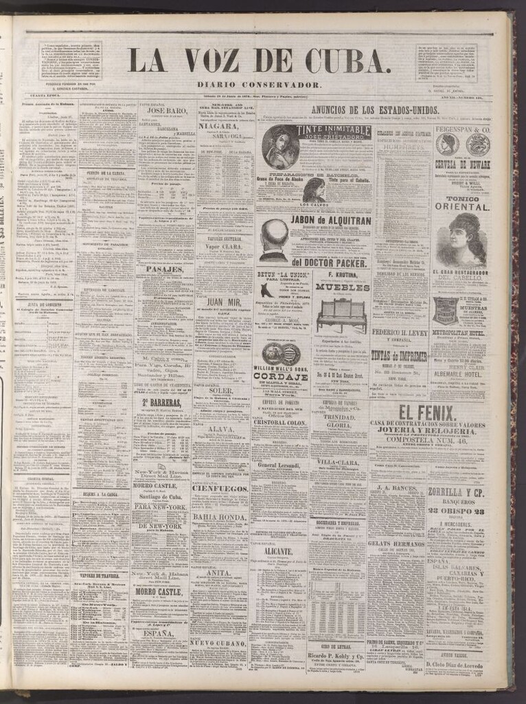 Miniatura de La Voz de Cuba: diario conservador del 28 de junio de 1879