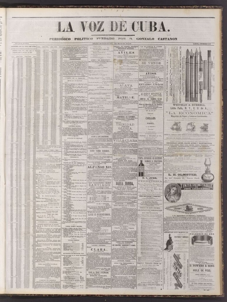 Miniatura de La Voz de Cuba: diario conservador del 2 de junio de 1877