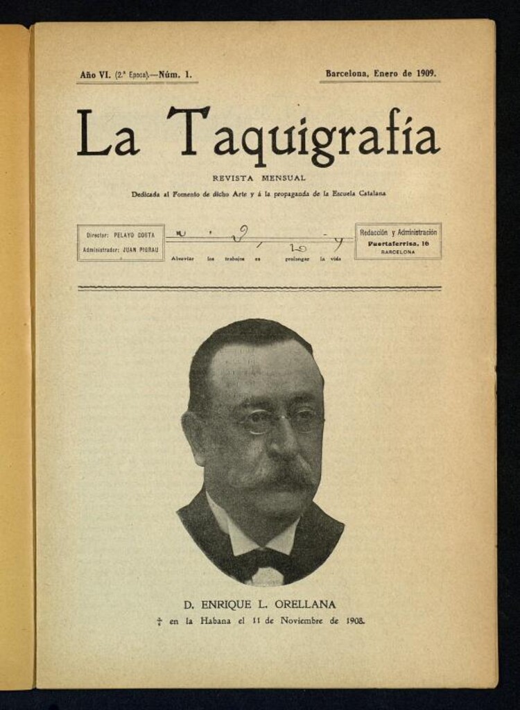 Miniatura de La Taquigrafía: Revista mensual