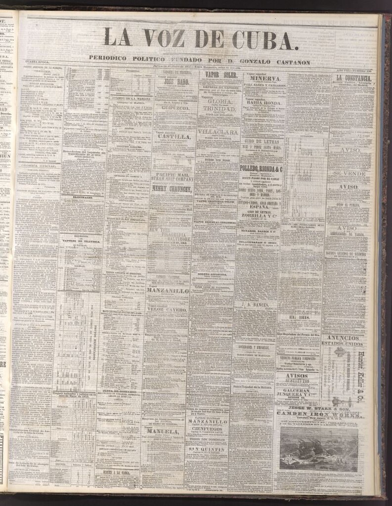 Miniatura de La Voz de Cuba: diario conservador del 10 de junio de 1875