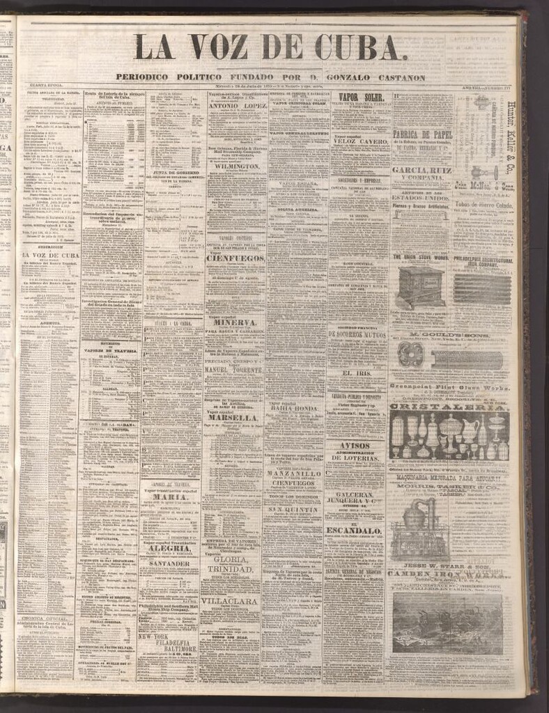 Miniatura de La Voz de Cuba: diario conservador del 28 de julio de 1875