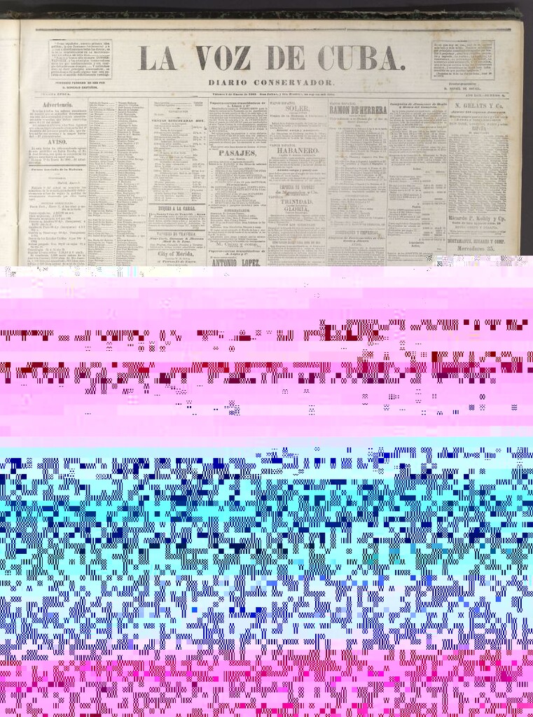 Miniatura de La Voz de Cuba: diario conservador del 9 de enero de 1880