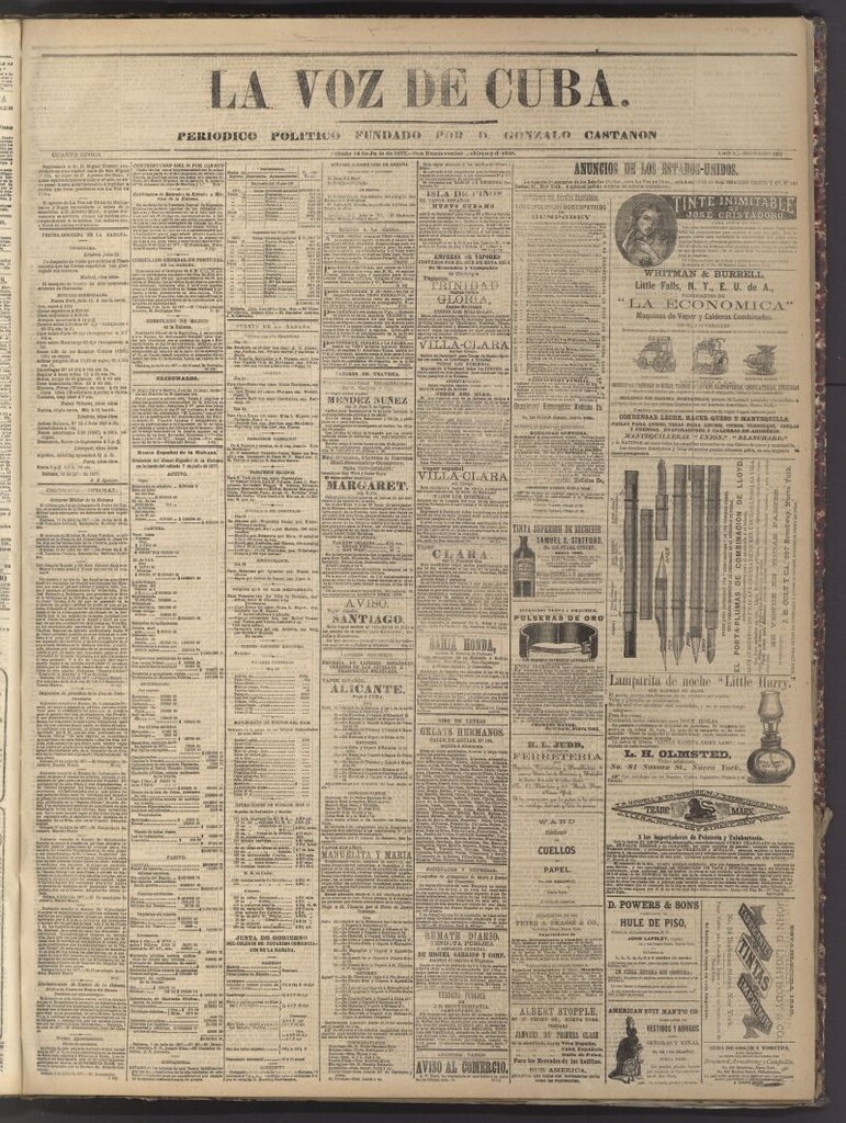 Miniatura de La Voz de Cuba: diario conservador del 14 de julio de 1877