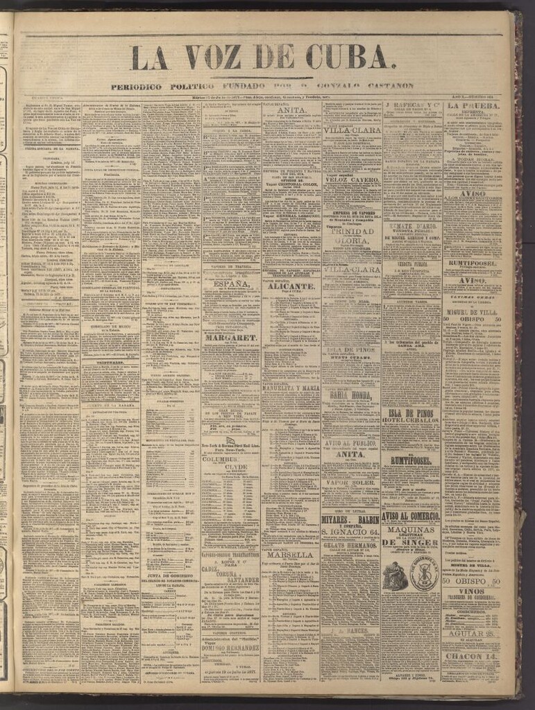 Miniatura de La Voz de Cuba: diario conservador del 17 de julio de 1877