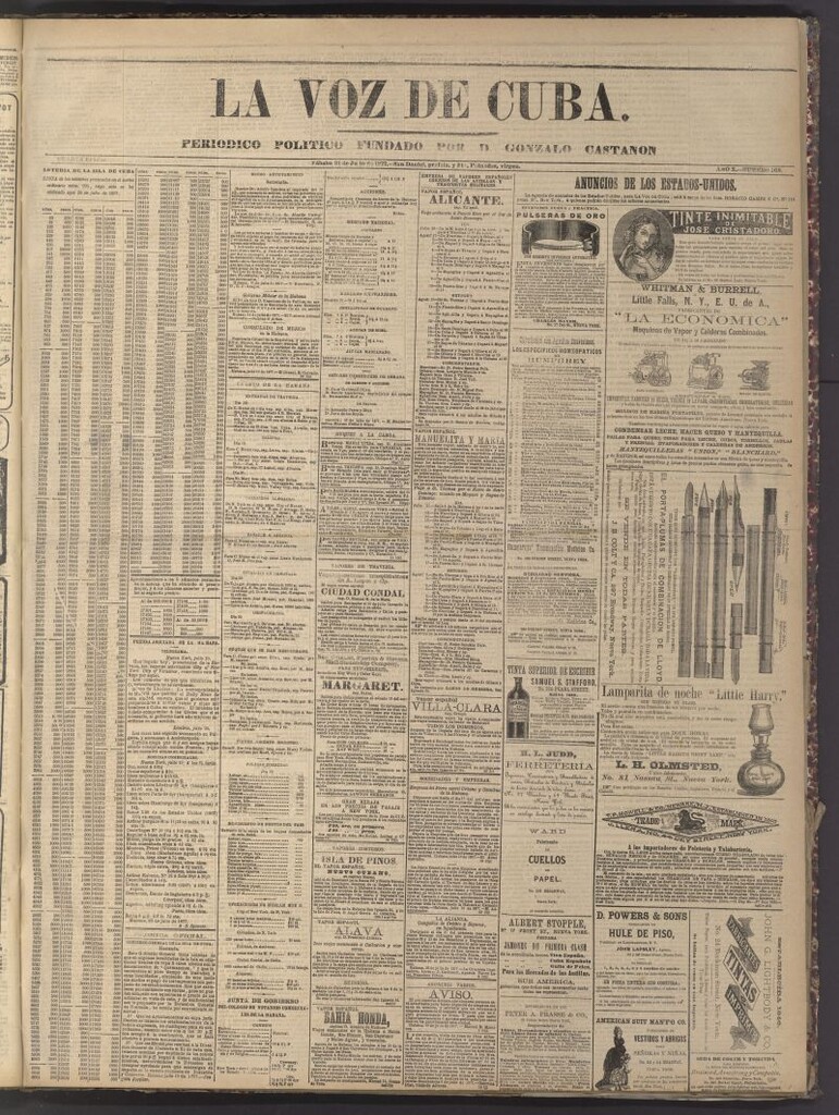Miniatura de La Voz de Cuba: diario conservador del 21 de julio de 1877