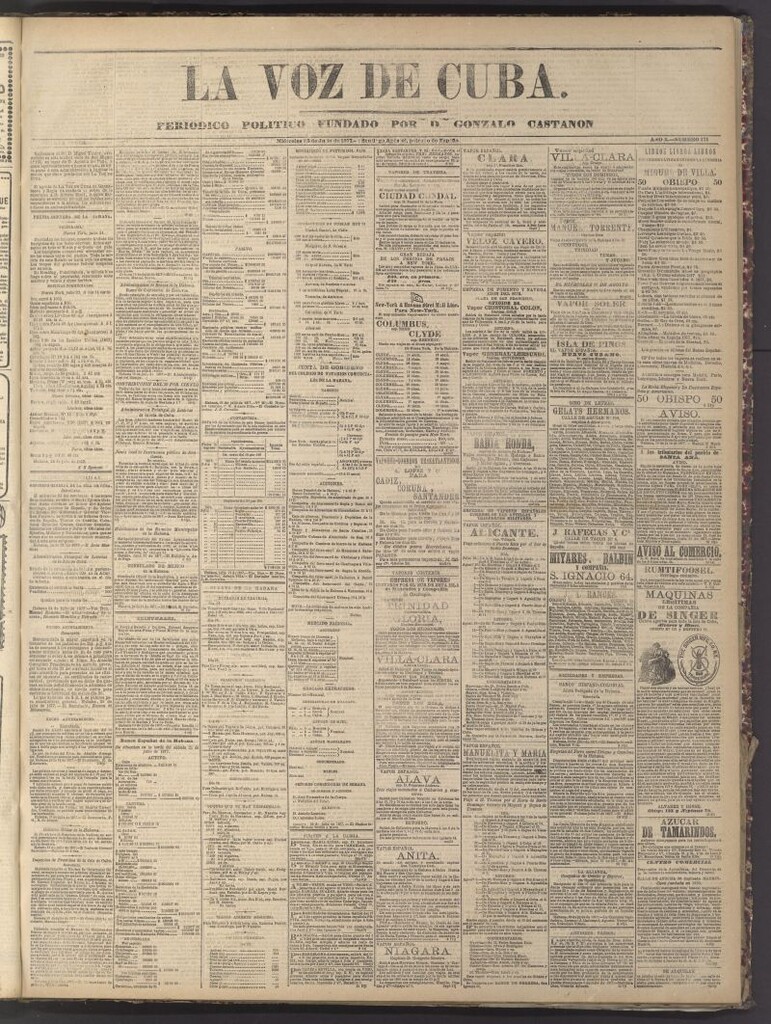 Miniatura de La Voz de Cuba: diario conservador del 25 de julio de 1877