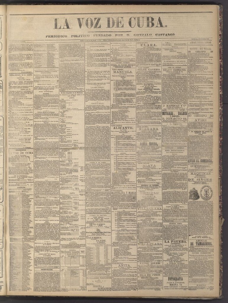 Miniatura de La Voz de Cuba: diario conservador del 26 de julio de 1877