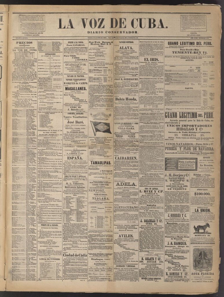 Miniatura de La Voz de Cuba: diario conservador del 31 de julio de 1885