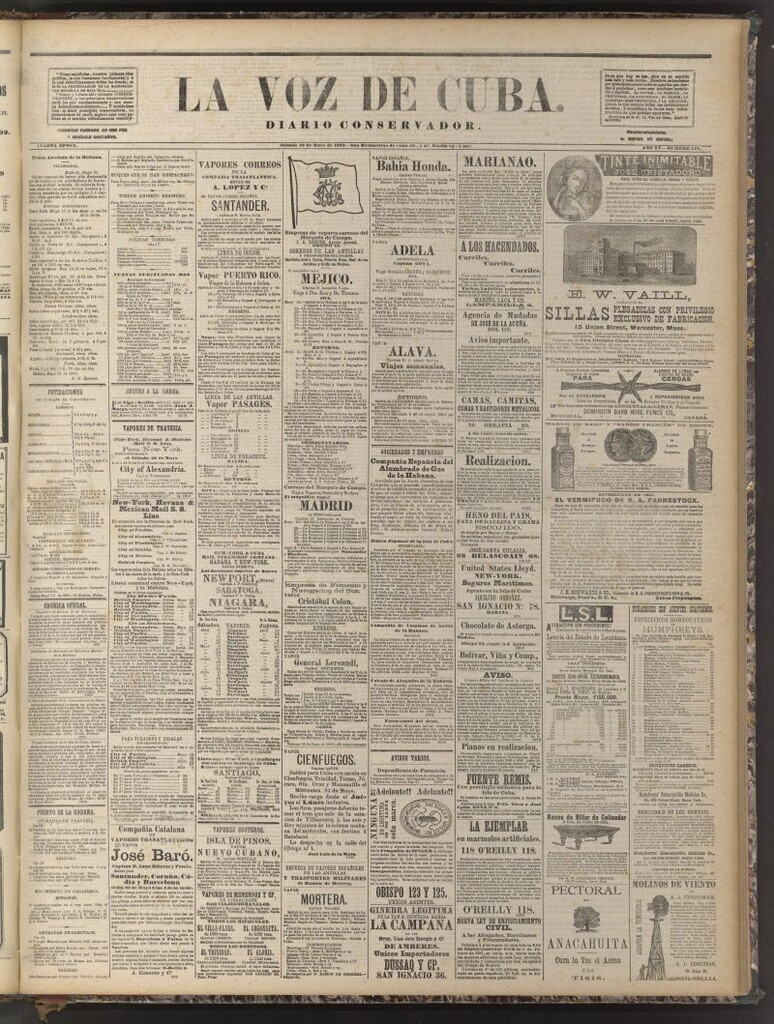 Miniatura de La Voz de Cuba: diario conservador del 20 de mayo de 1882