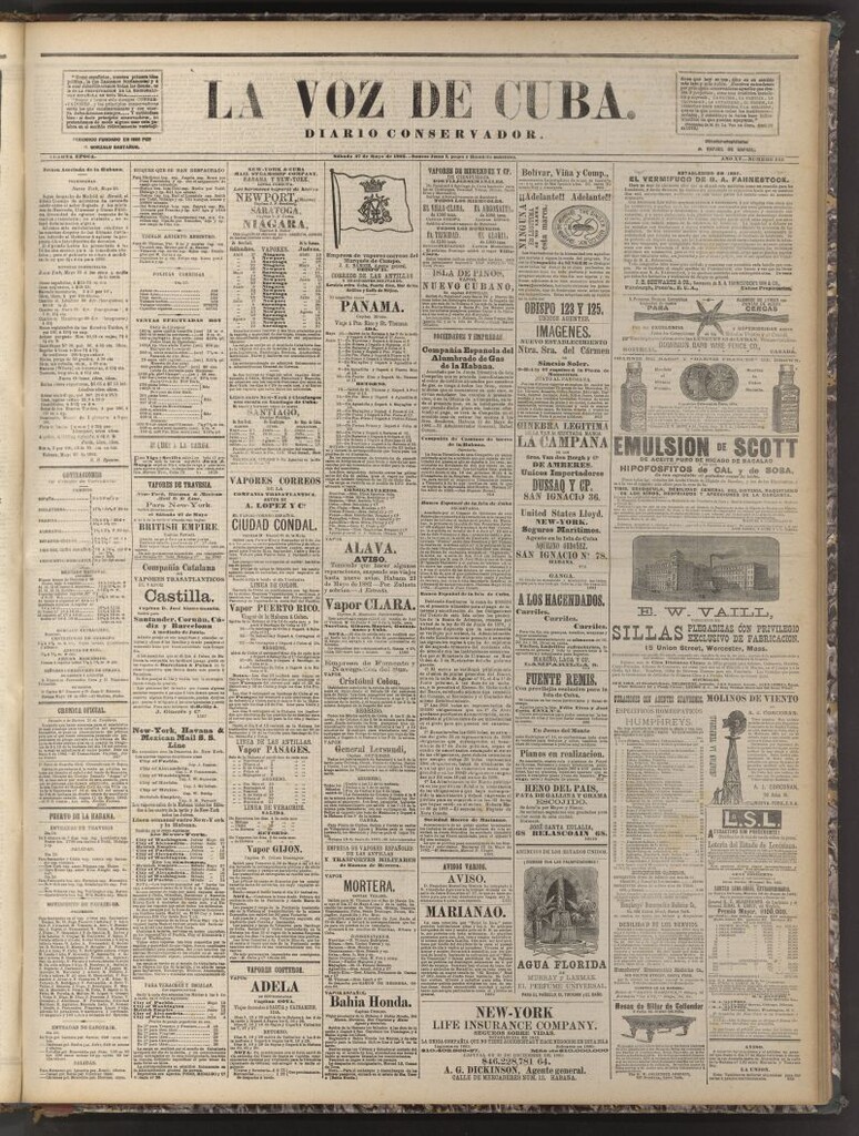 Miniatura de La Voz de Cuba: diario conservador del 27 de mayo de 1882