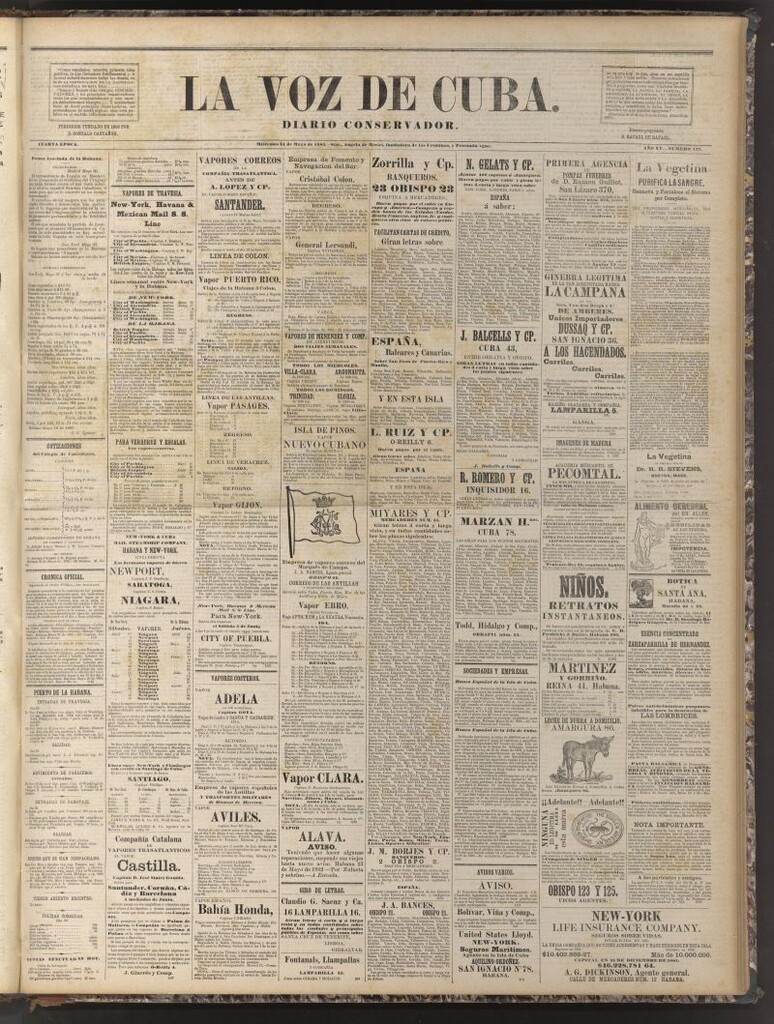 Miniatura de La Voz de Cuba: diario conservador del 31 de mayo de 1882