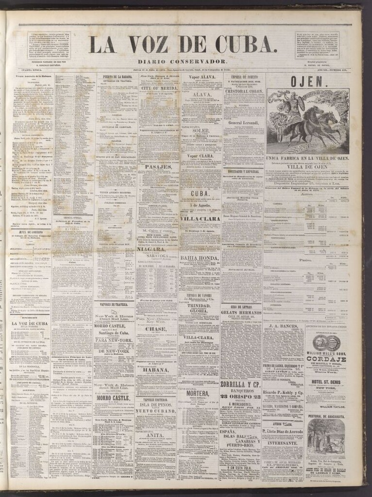 Miniatura de La Voz de Cuba: diario conservador del 31 de julio de 1879