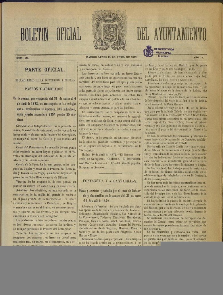Miniatura de La Voz de Cuba: diario conservador del 11 de septiembre de 1884