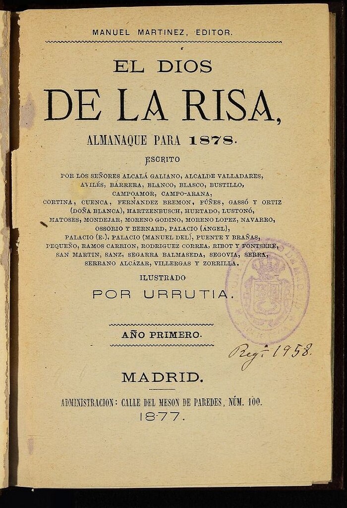 Miniatura de El Dios de la Risa, almanaque para...