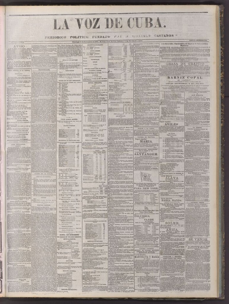 Miniatura de La Voz de Cuba : diario conservador del 11 de noviembre de 1877