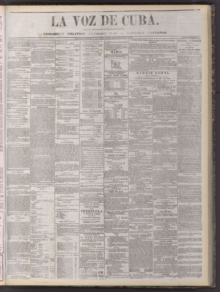 Miniatura de La Voz de Cuba : diario conservador del 15 de noviembre de 1877