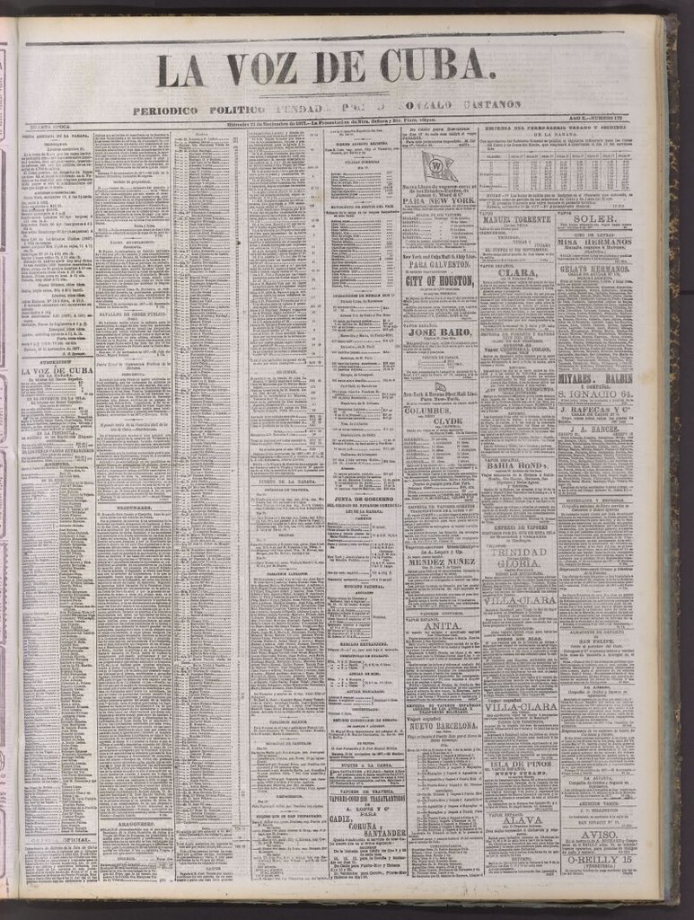 Miniatura de La Voz de Cuba : diario conservador del 21 de noviembre de 1877