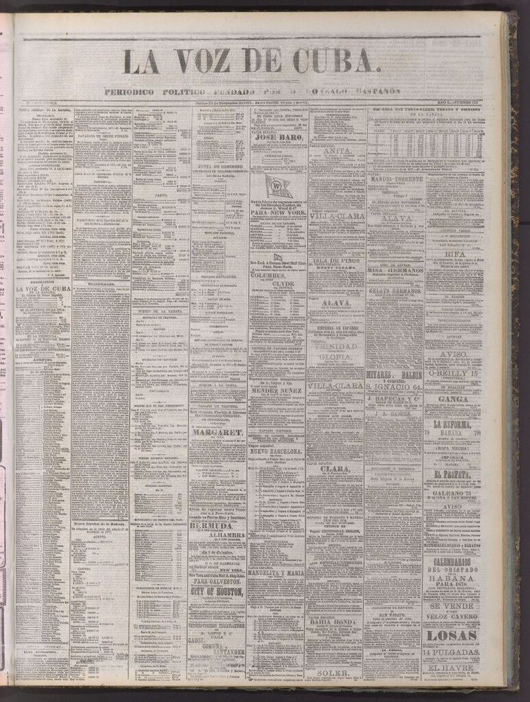 Miniatura de La Voz de Cuba : diario conservador del 22 de noviembre de 1877
