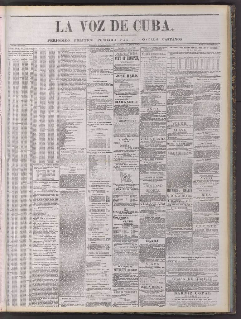 Miniatura de La Voz de Cuba : diario conservador del 23 de noviembre de 1877