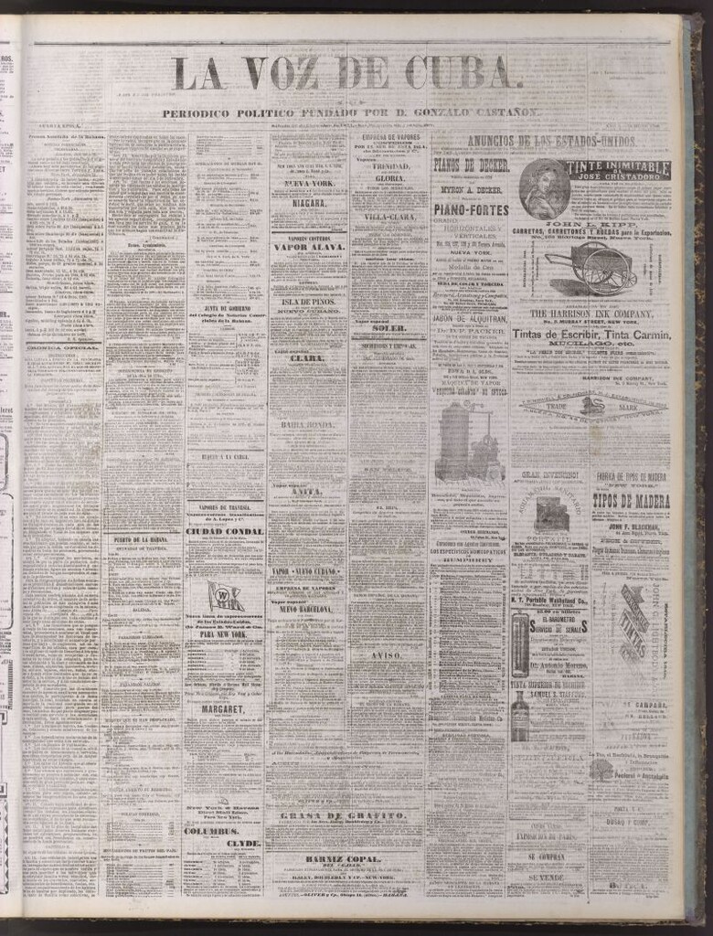 Miniatura de La Voz de Cuba : diario conservador del 22 de diciembre de 1877