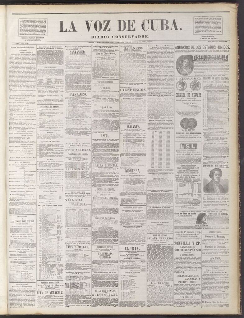 Miniatura de La Voz de Cuba : diario conservador del 13 de diciembre de 1879