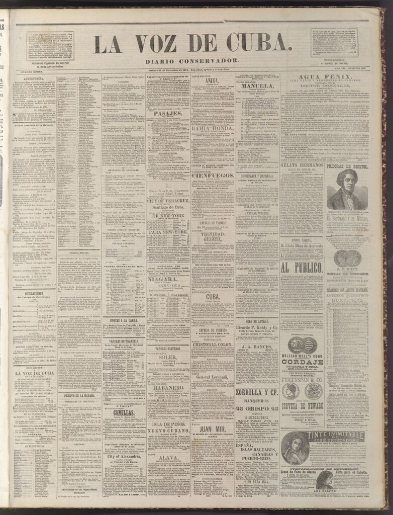 Miniatura de La Voz de Cuba : diario conservador del 27 de diciembre de 1879
