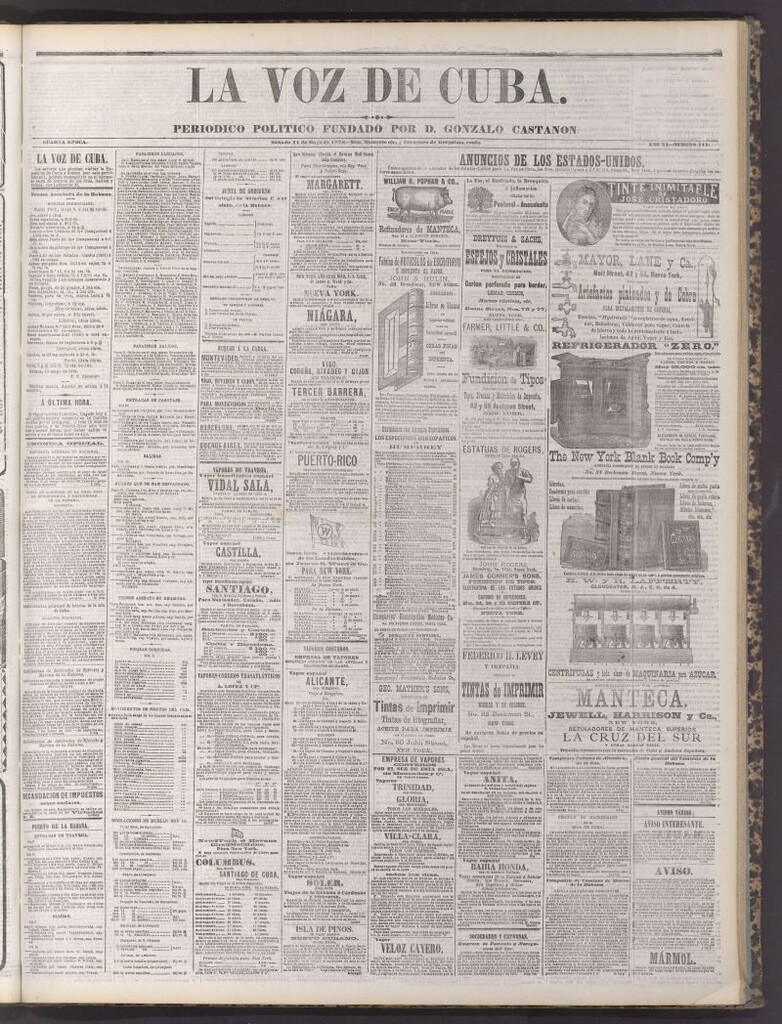Miniatura de La Voz de Cuba : diario conservador del 11 de mayo de 1878