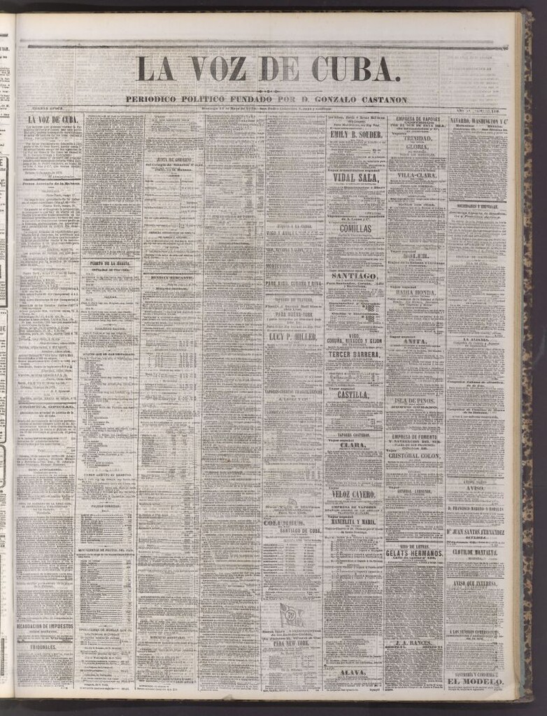 Miniatura de La Voz de Cuba : diario conservador del 19 de mayo de 1878