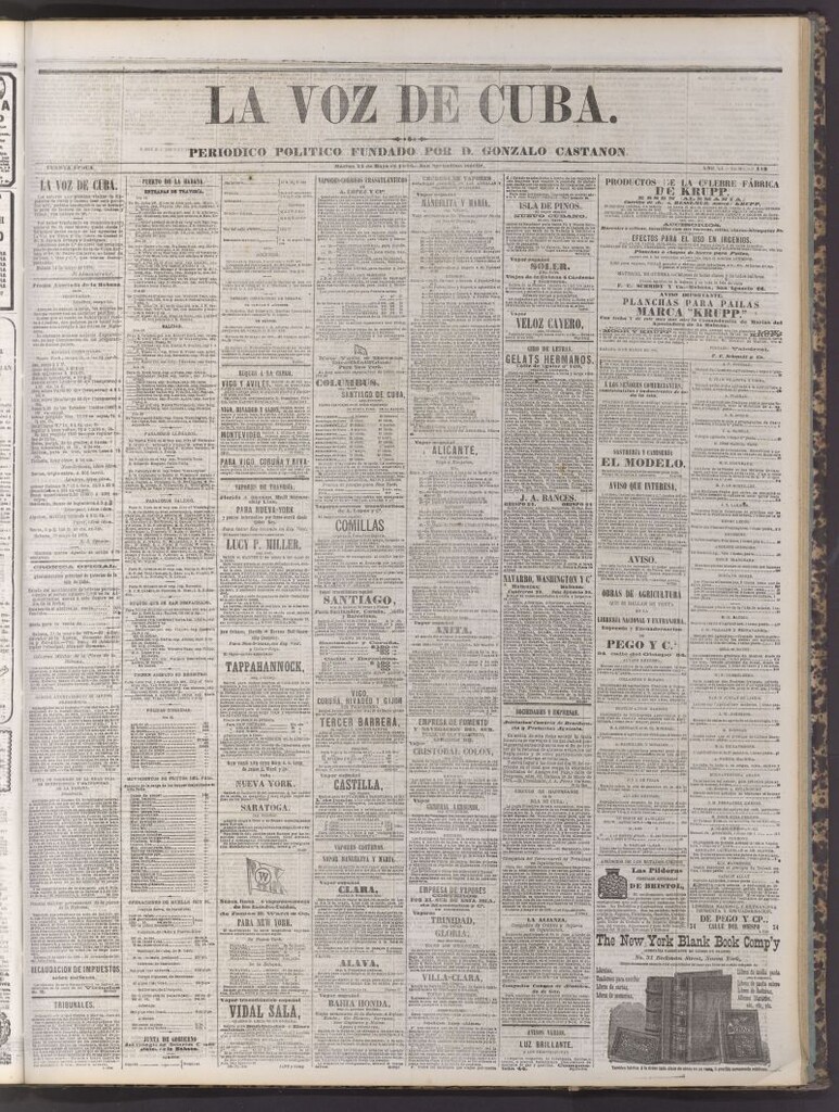Miniatura de La Voz de Cuba : diario conservador del 21 de mayo de 1878