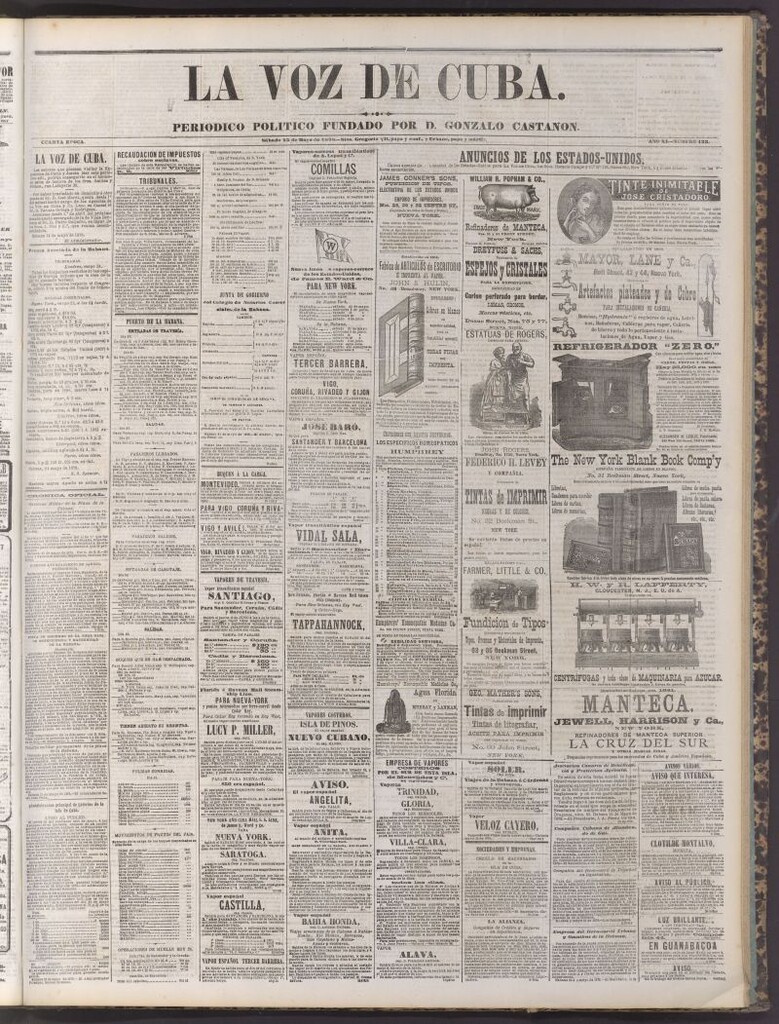 Miniatura de La Voz de Cuba : diario conservador del 25 de mayo de 1878