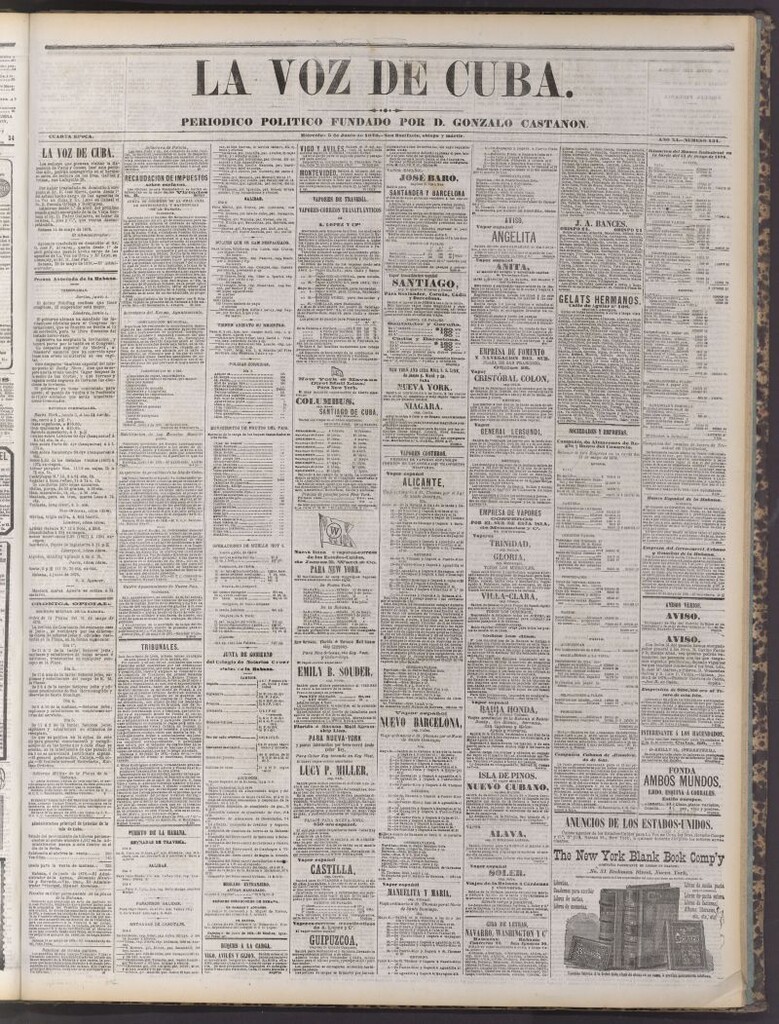 Miniatura de La Voz de Cuba : diario conservador del 5 de junio de 1878