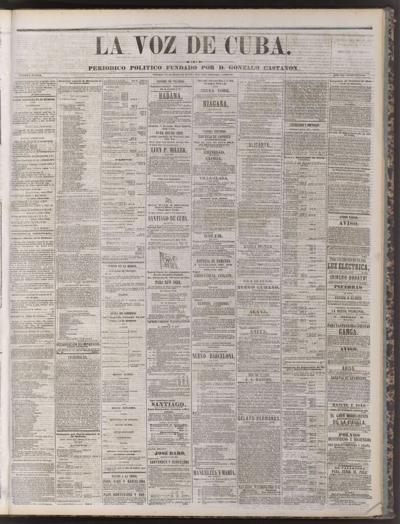 Miniatura de La Voz de Cuba : diario conservador del 21 de junio de 1878