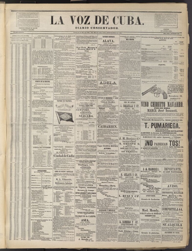 Miniatura de La Voz de Cuba: diario conservador del 22 de mayo de 1885