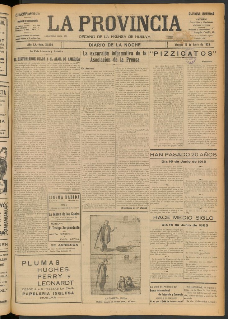 Miniatura de La Provincia : diario de la noche del 16 de junio de 1933
